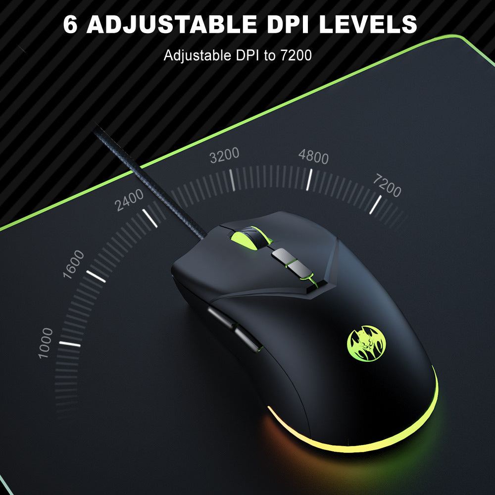 7D Youbat wired gaming mouse 6-speed 7200DPI mouse gaming mouse - V.I.P Digital Presence