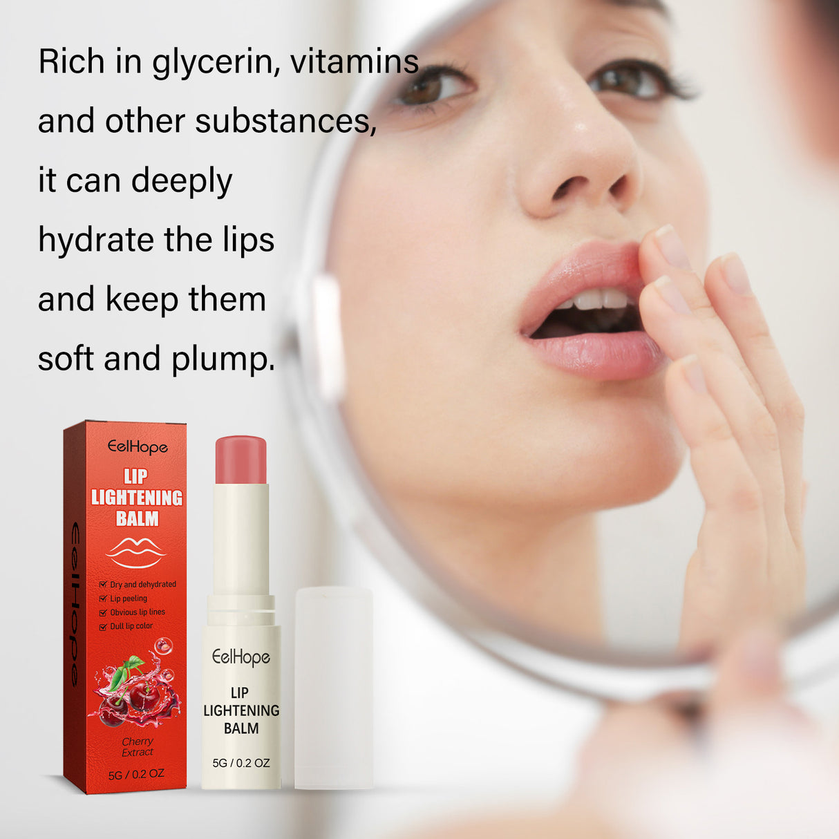Cherry Moisturizing Lip Balm Moisturizes, Hydrates, Removes Dead Skin And Moisturizes Dry, Cracked Lips - V.I.P Digital Presence