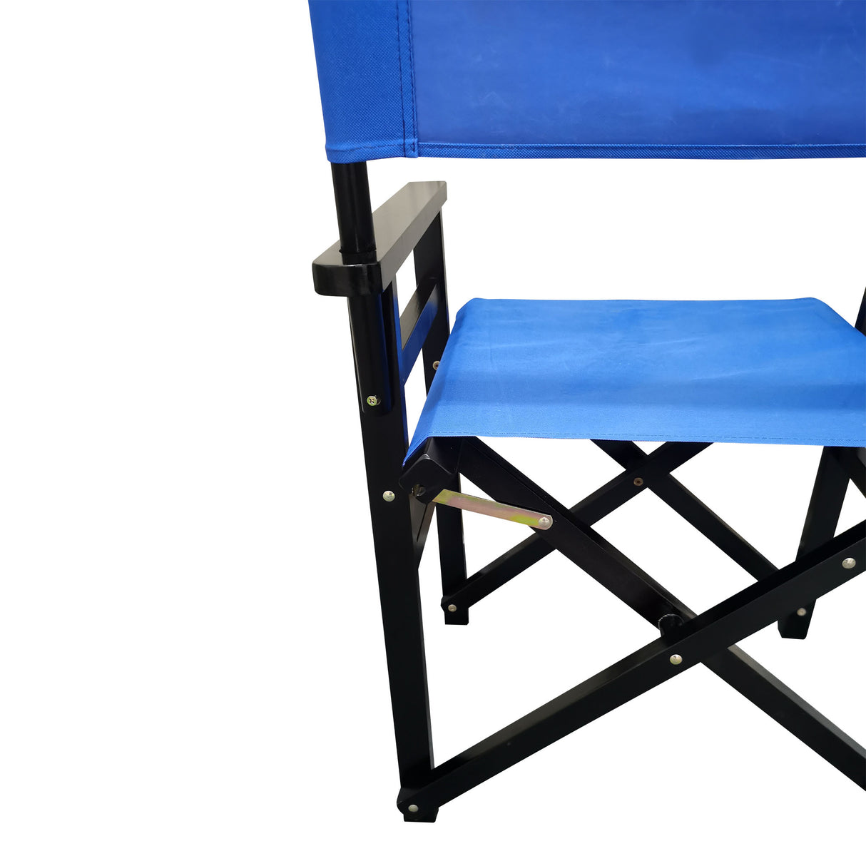 Folding Chair Wooden Director Chair Canvas Folding Chair Folding Chair 2pcs/set populus + Canvas (Color : Blue) - V.I.P Digital Presence