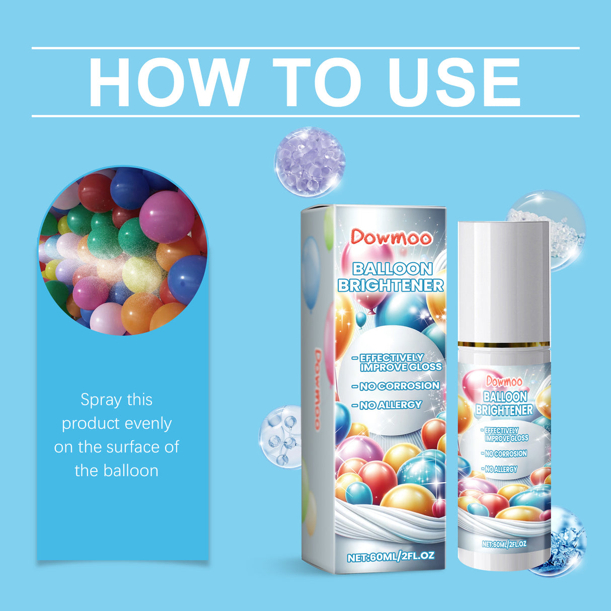 Balloon Decoration Brightener Spray, Balloon Surface Texture Gloss Anti-Oxidation Lasting Shine Spray - V.I.P Digital Presence