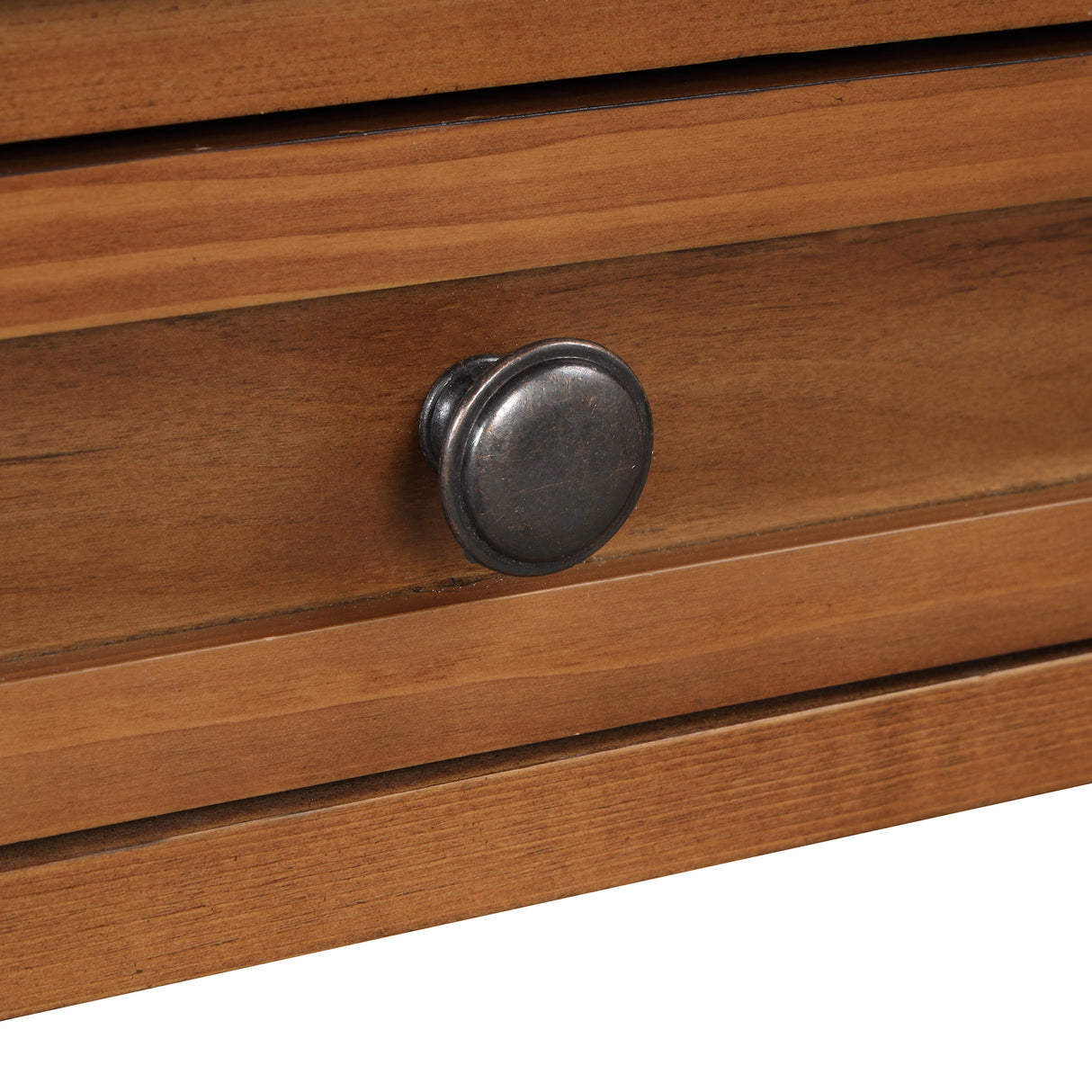 36'' Farmhouse Pine Wood Console Table Entry Sofa Table with 4 Drawers & 1 Storage Shelf (Brown) - V.I.P Digital Presence