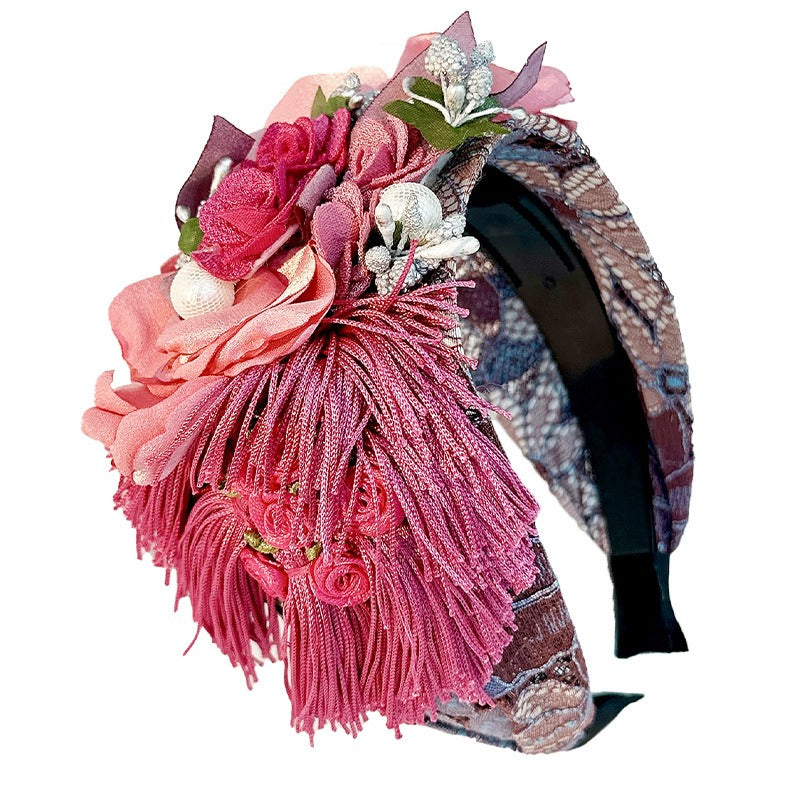 Fashionable and versatile handmade fabric flower headbands - V.I.P Digital Presence