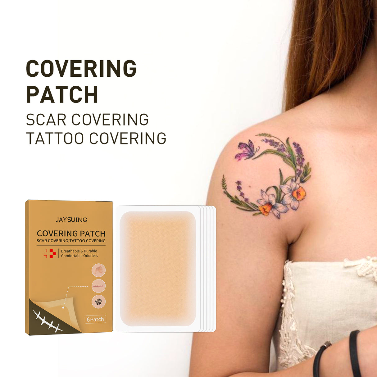 Invisible Concealer, Skin Concealer Tattoo Scar Cover Invisible Waterproof Skin Tone Cover