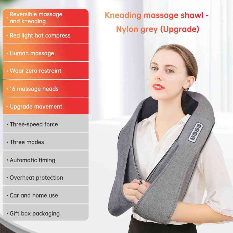 Kneading massage shawl massager SKG cervical spine massager household electric waist and back hot compress massager With bag - V.I.P Digital Presence