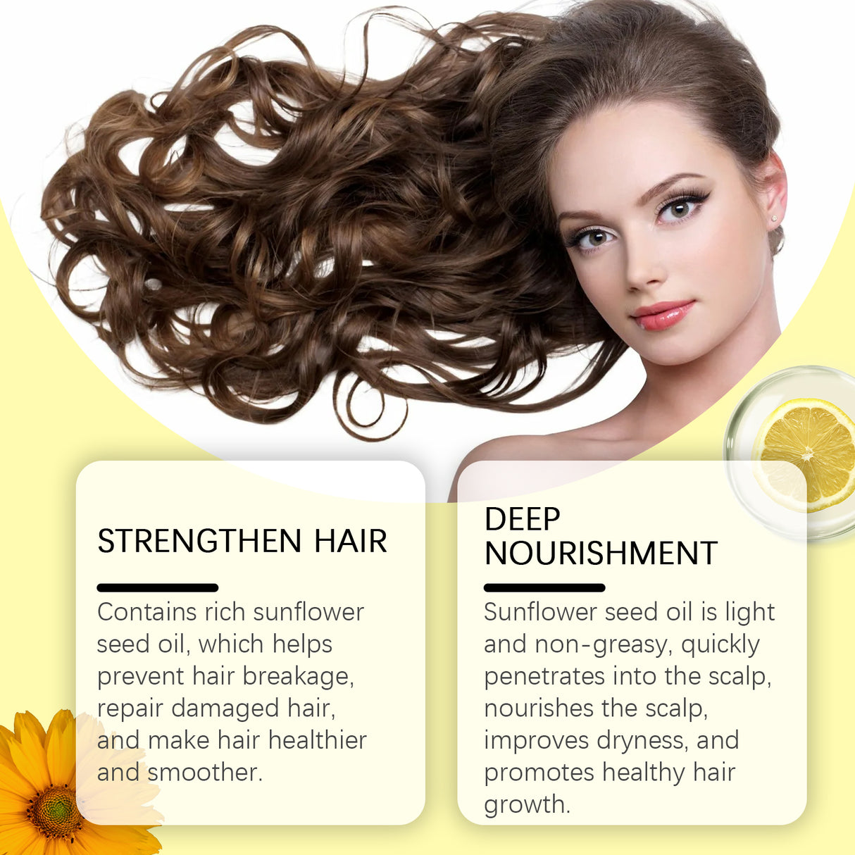 Sunflower Oil Hair Care Essential Oil Moisturizes, Prevents Frizz And Nourishes Hair Care Essential Oil Softens And Repairs Hair Roots - V.I.P Digital Presence