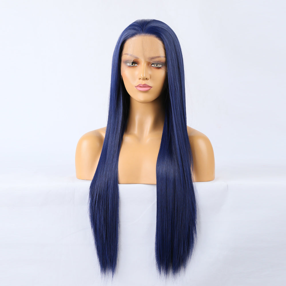 Straight Lace Front Wig Bone Straight Human Hair Wig Transparent Lace Frontal Wig Glueless Lace Front Human Hair Wigs - V.I.P Digital Presence