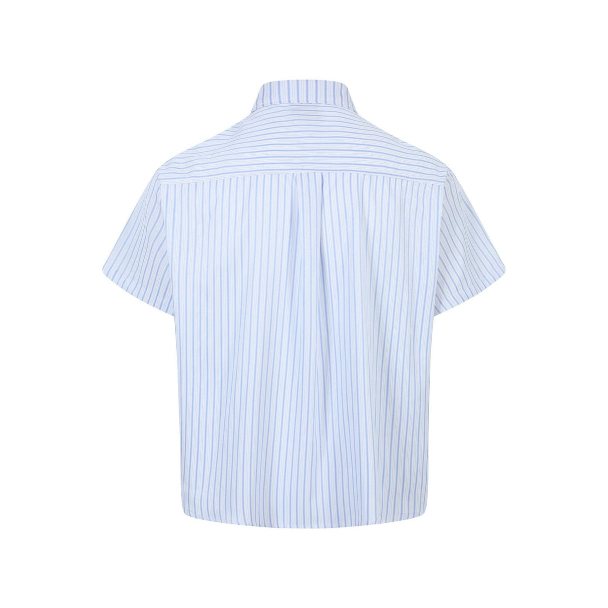 Vertical striped button decoration short sleeved shirt for men - V.I.P Digital Presence
