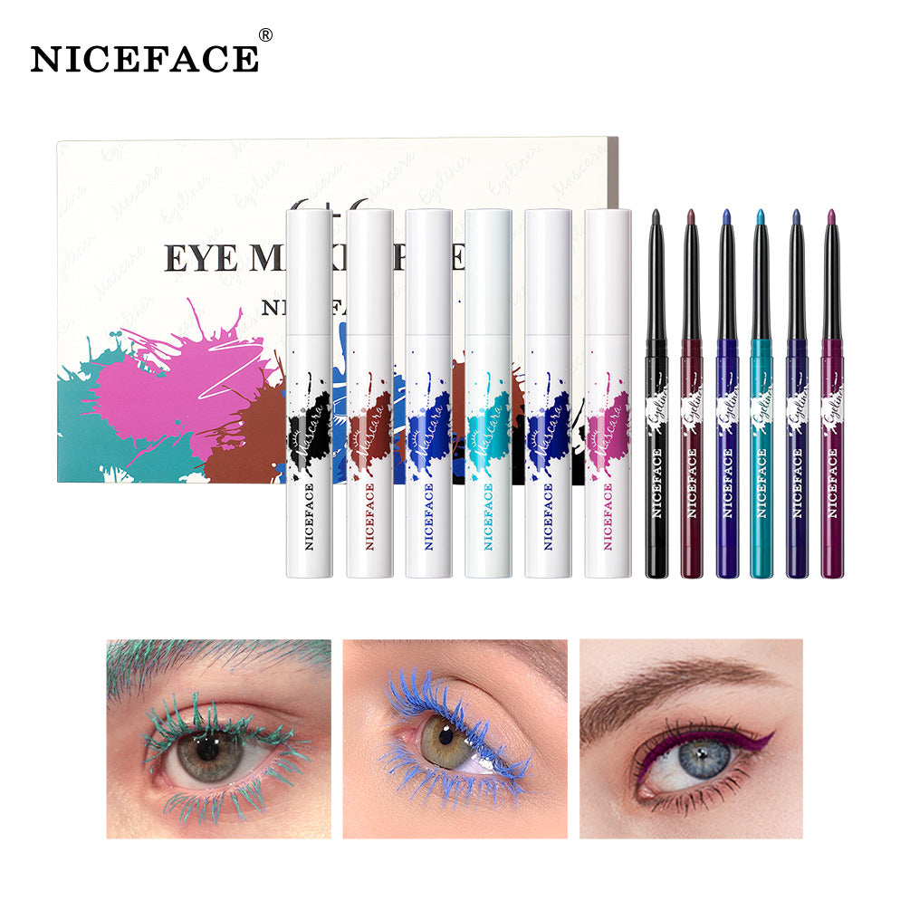 NICEFACE Mascara + Eyeliner Slender Curling Waterproof Sweat-Proof And Not Smudged Eyeliner Gel Pen - V.I.P Digital Presence