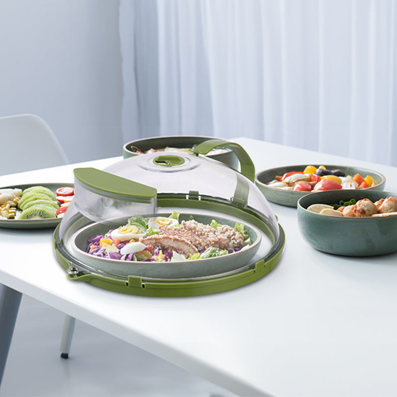 News Food Microwave Cover, Clear, with Water Steamer & Handle, 10 Inch, for Plate, Kitchen Gadget - V.I.P Digital Presence