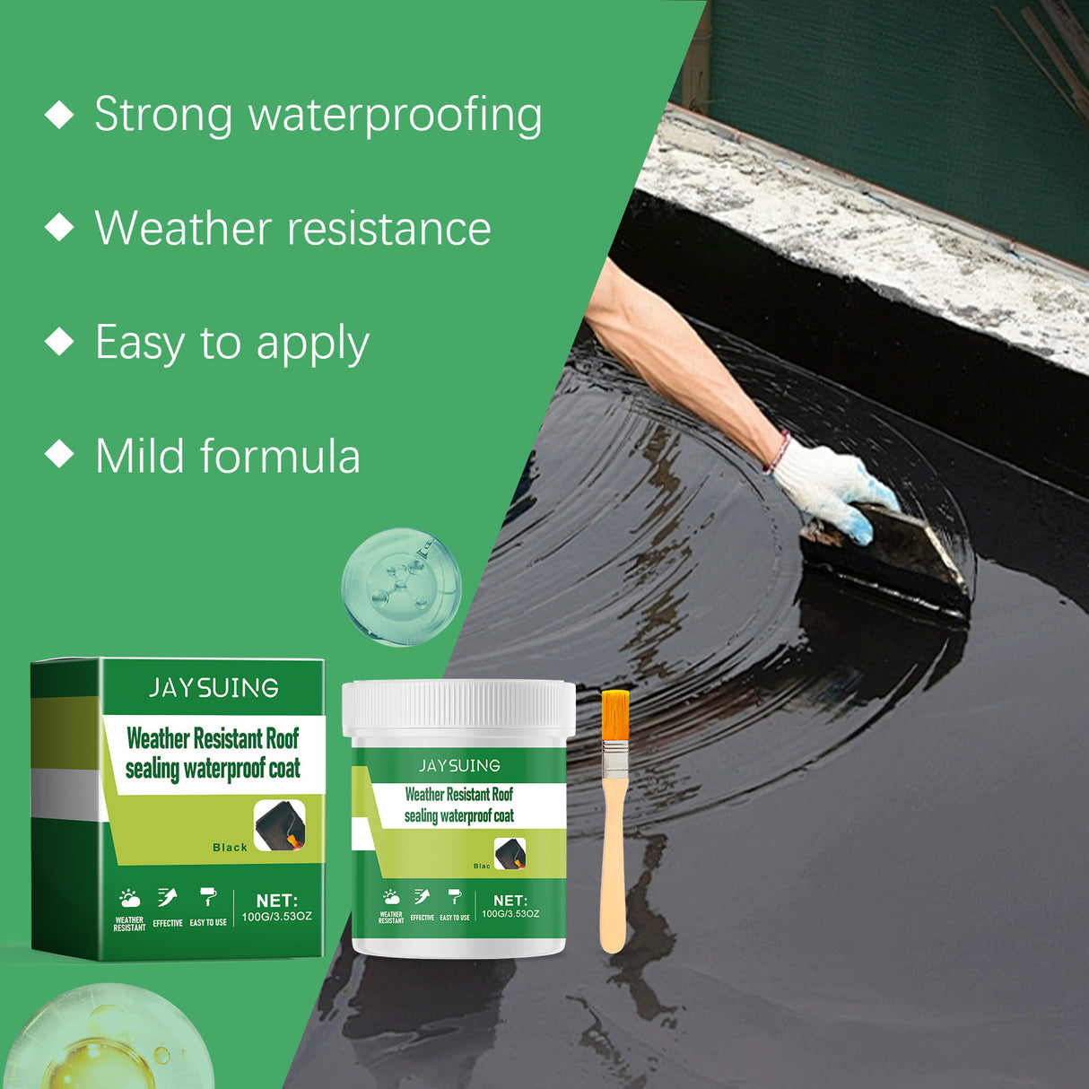 Weather-resistant roof sealing waterproof coating, home tile floor cracks waterproof and leakproof repair - V.I.P Digital Presence