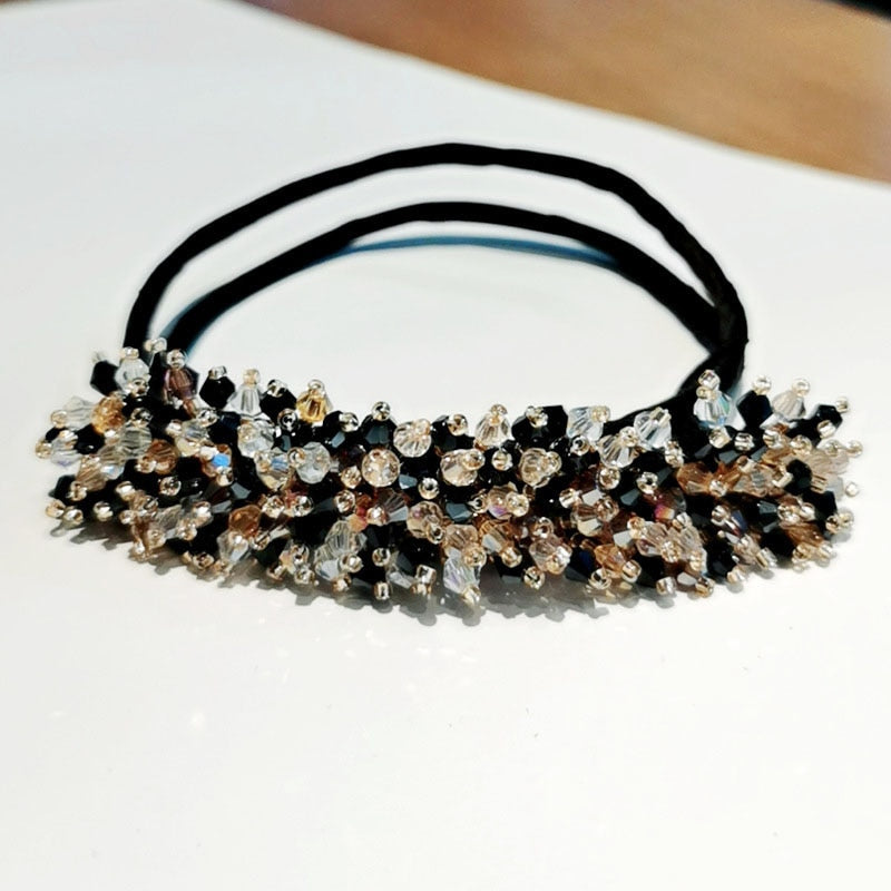 Wedding Bridal Rhinestone Pearl Flower Clear Crystal Handmade Maruko Hair Pins Clips Bridesmaid Hairwear Jewelry Hair Accessory - V.I.P Digital Presence