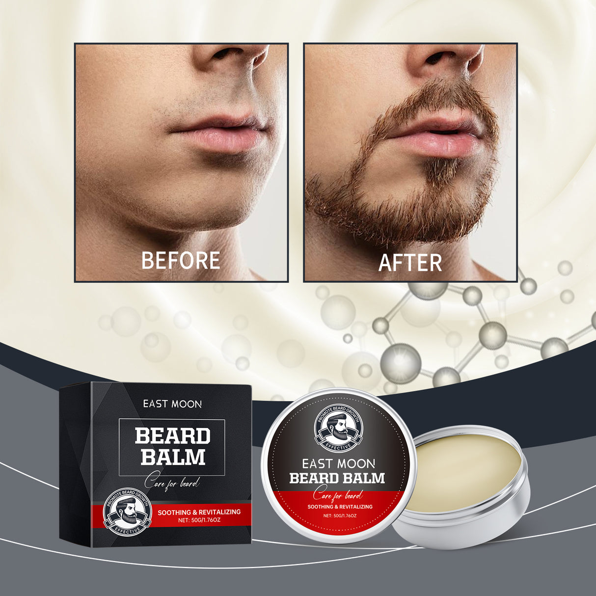 Facial Hair Care Cream, Men's Facial Hair Moisturizing Facial Hair Cleansing Facial Hair Moisturizing Facial Cream - V.I.P Digital Presence