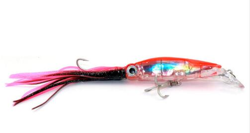 LEO Lifelike Big Octopus Squid Jig Fishing Lure 14cm/40g Hard Plastic Artificial Bait - V.I.P Digital Presence
