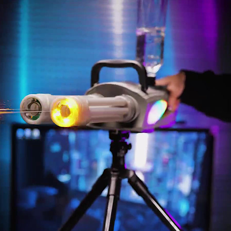 Electric LED Rotating Gatling Water Gun - Auto-Spray Blaster for Kids & Adults (Summer Pool Toy) - V.I.P Digital Presence