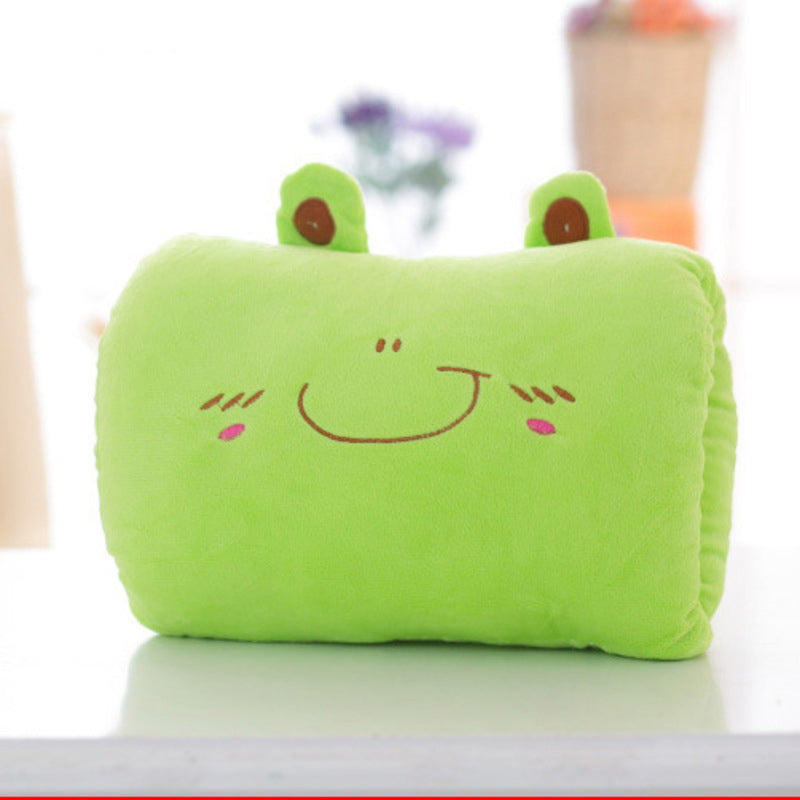 Animated nap pillow, warm hand cover, cylindrical cushion, creative hand warmer, girls' plush toy - V.I.P Digital Presence