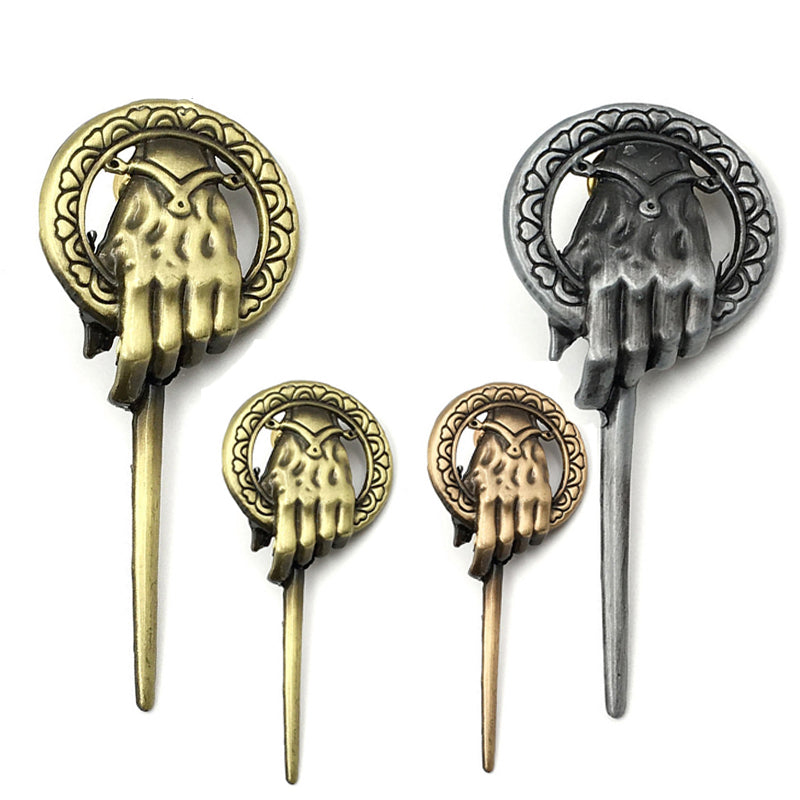 Game of Thrones Song of Ice and Fire Brooch Hand of the King Lapel Inspired Authentic Prop Pin Badge Brooches Movie Jewelry - V.I.P Digital Presence