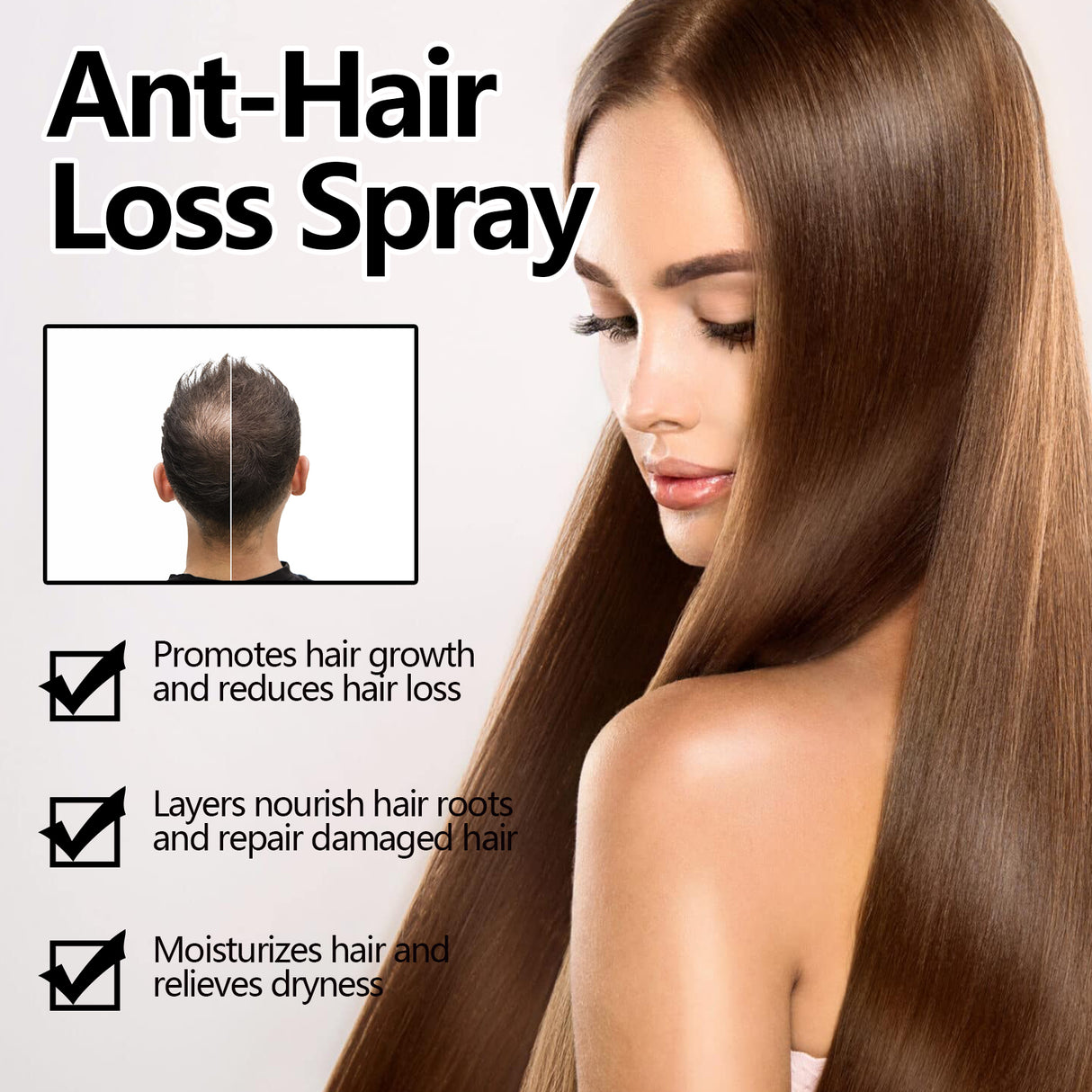 Ant-Hair Loss Spray, Nourish Hair Repair Dry Strong Hair And Protect Hair Thick Hair - V.I.P Digital Presence