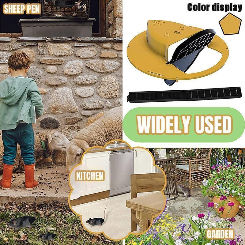 Mice Mouse Trap Bucket Flip Lid,Mouse Trap Bucket Indoor Outdoor,Humane Mouse Trap,Mouse Trap Bucket Lid Auto Reset