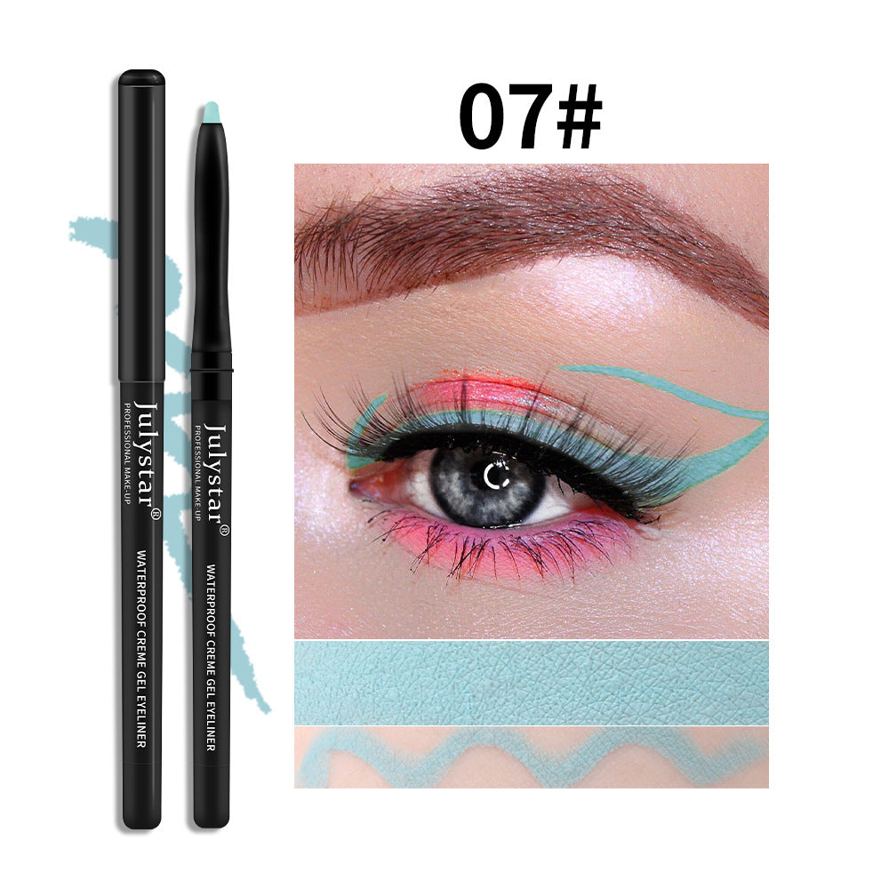 White Eyeliner Pencil Color Eyeliner Cream Not Easy To Smudge Waterproof Oil-Proof Slim Eyeliner Gel Pencil - V.I.P Digital Presence