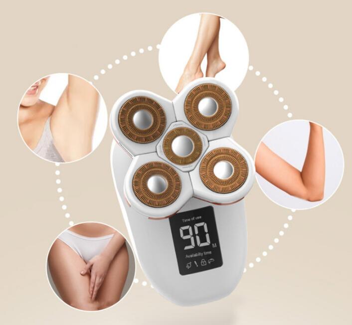 5 in 1 Ladies Shaver Electric Shaver Five Head Floating Hair Removal Apparatus Hair Removal Apparatus - V.I.P Digital Presence