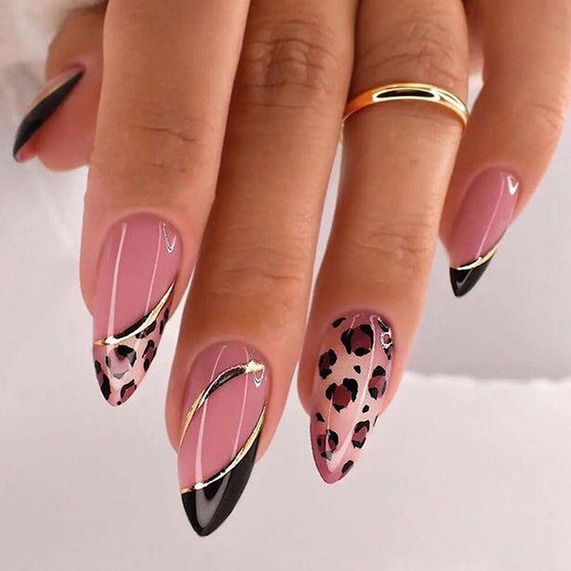 Nail Art Almond Nails Finished Wearable Nails Mid-Length Nail Art Patch Ins Style Hot Girl - V.I.P Digital Presence