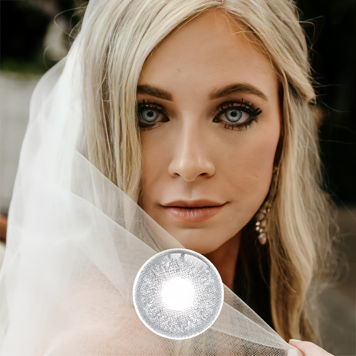 1Pcs FDA Certificate Eyes Beautiful Pupil Colorful Girl Cosplay Contact Lenses GRAY - V.I.P Digital Presence