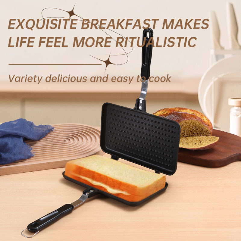 Aluminum Sanming Pan Round Double-sided Pattern Waffle Mold Home Breakfast Pancake Tool - V.I.P Digital Presence