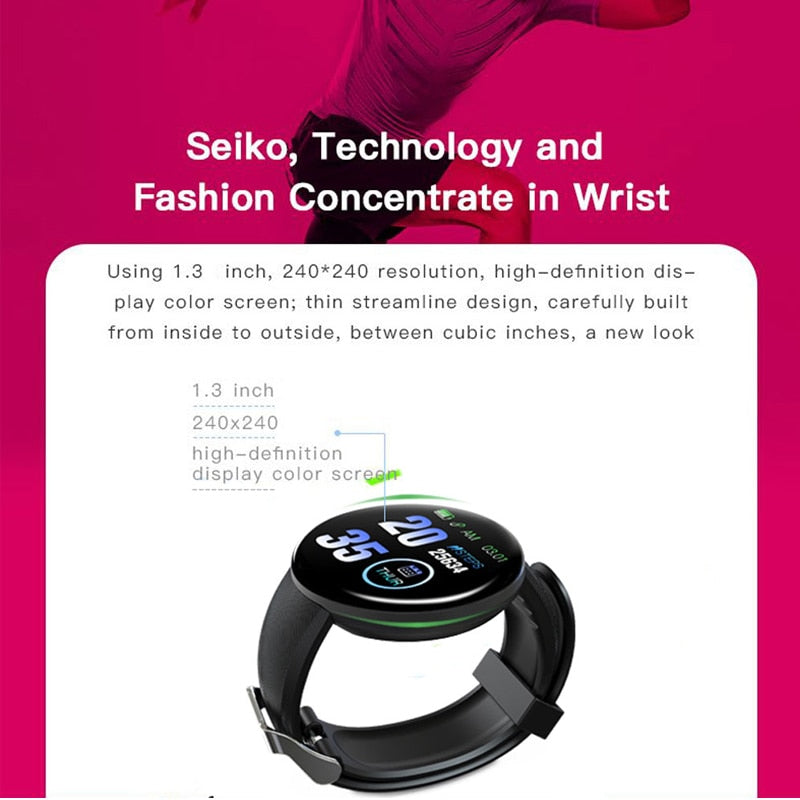 Bluetooth Smart Watch Men Blood Pressure Round Smartwatch Women Watch Waterproof Sport Tracker WhatsApp For Android Ios - V.I.P Digital Presence