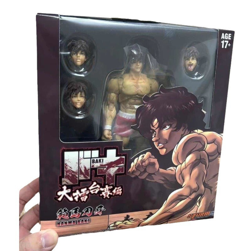 Manga peripheral genius fighting boy Fan Ma Blade Teeth 1/12 joint movable figurine figurine model ornament - V.I.P Digital Presence