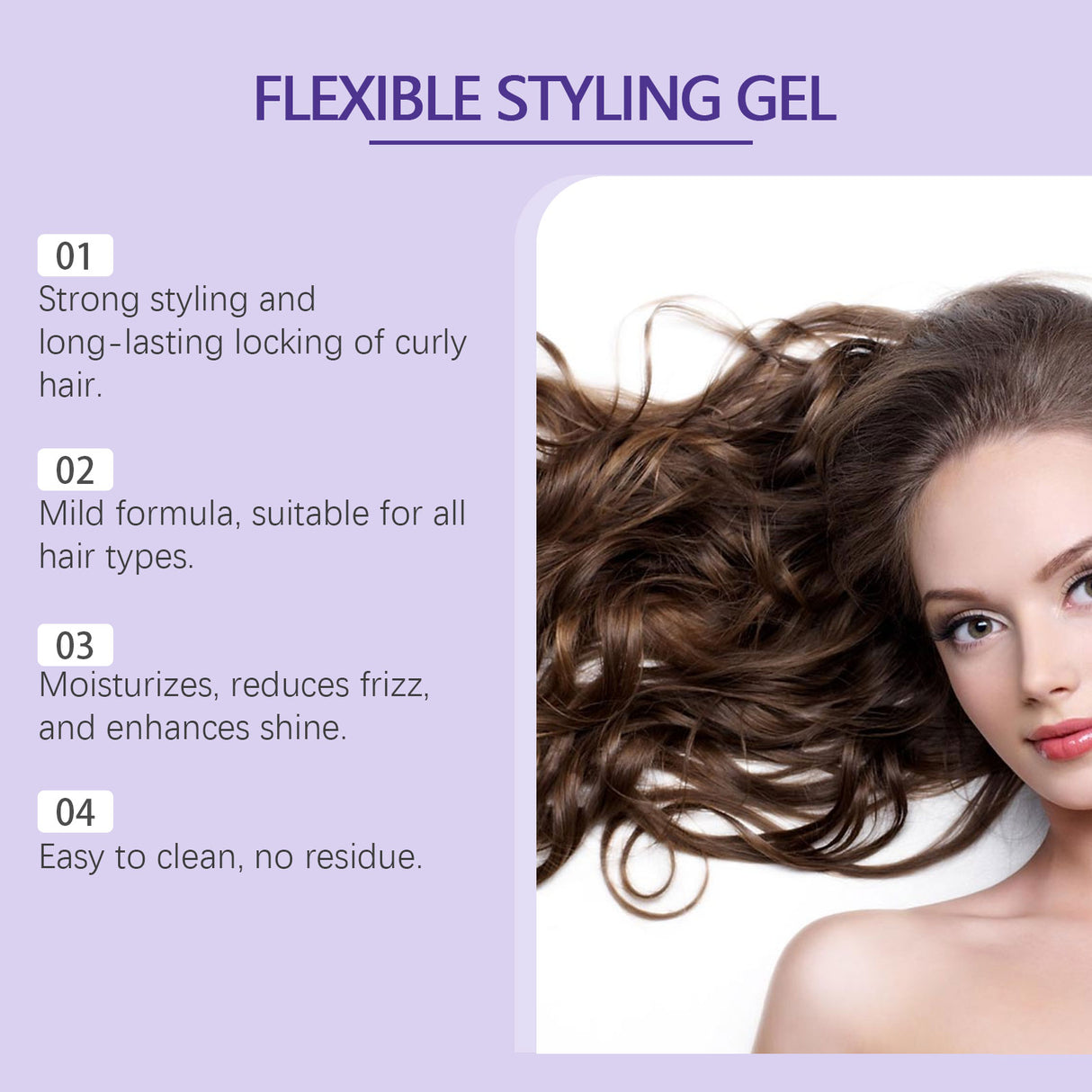 Curl Styling Gel Hair Moisturizing Light Refreshing Curl Styling Long Lasting Care Gel - V.I.P Digital Presence
