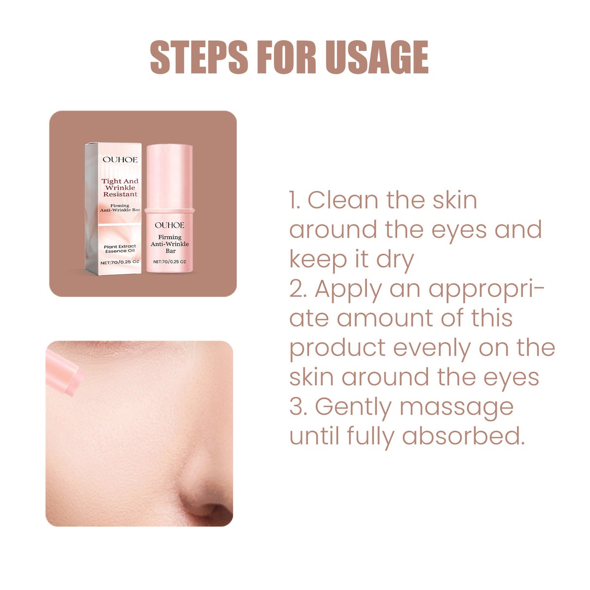 Ouhoe Eye Moisturizer Stick Moisturizes Skin Around Eyes - V.I.P Digital Presence