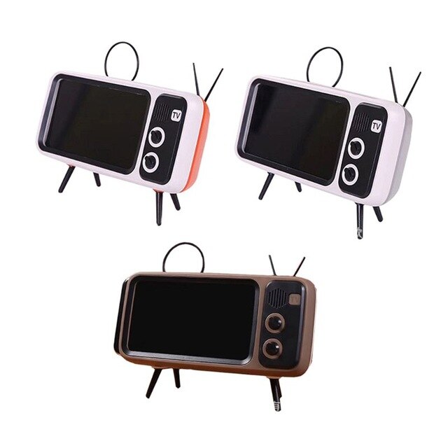Retro TV Mobile Phone Screen Stand Cell Phone Mounts Holder for 4.7-5.5in mini Waterproo Mobile Phone Screen for Smart Phone - V.I.P Digital Presence