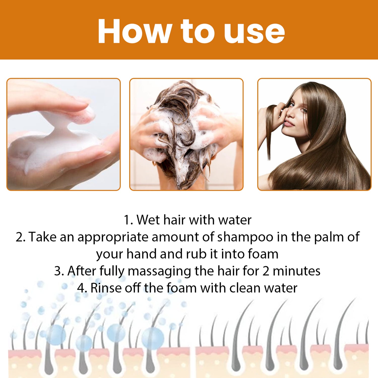 Rice Dense Hair Shampoo Deep Clean Thick Hair Moisturizing Hair Root Solid Hair Care Shampoo - V.I.P Digital Presence
