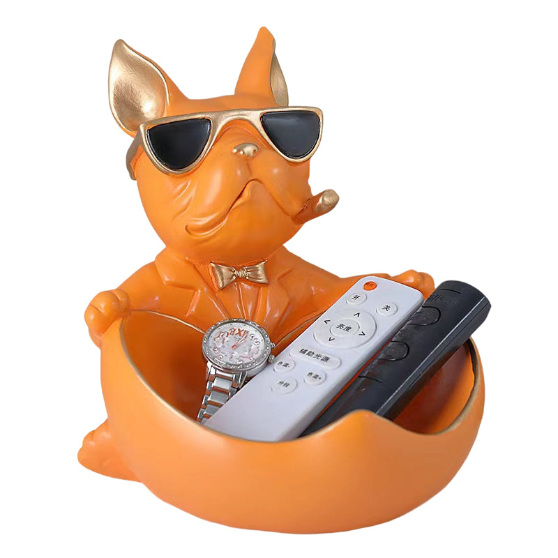 Cute French Bulldog Resin Figurine, Perfect for Table Decoration - V.I.P Digital Presence