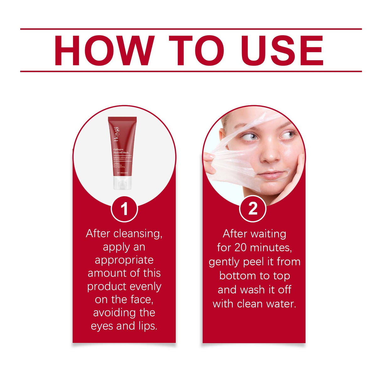 Collagen Tear Mask gently hydrates and moisturizes the skin