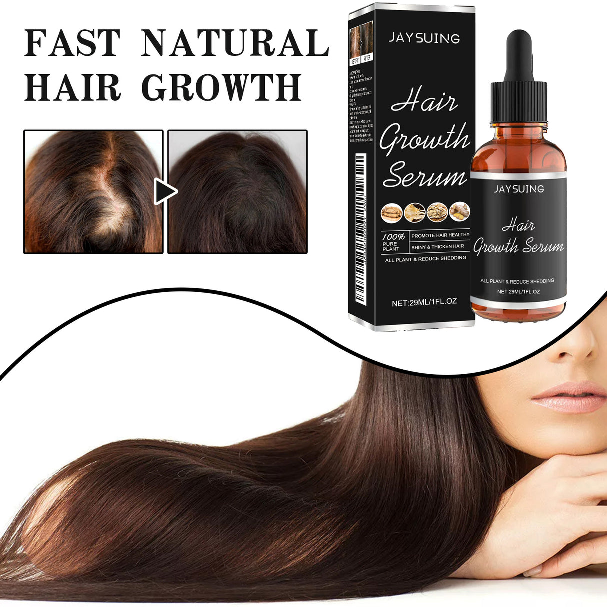 Hair Serum Gently Nourishes Scalp Massage For Gentle Hair Nourishing Essential Oil - V.I.P Digital Presence