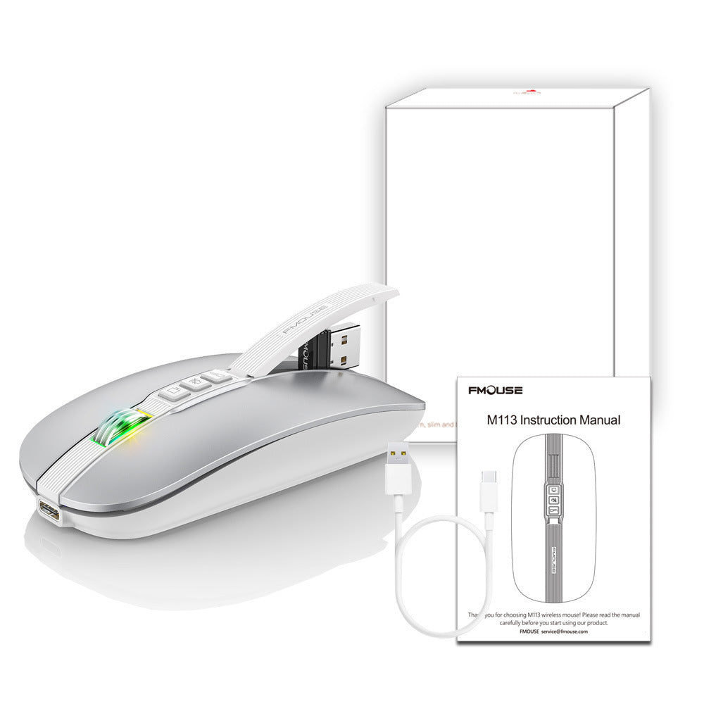 Wireless Mouse Bluetooth Dual Mode 2.4G/BT5.1 Silent Mouse 2400DPI PC Notebook Business Office - V.I.P Digital Presence