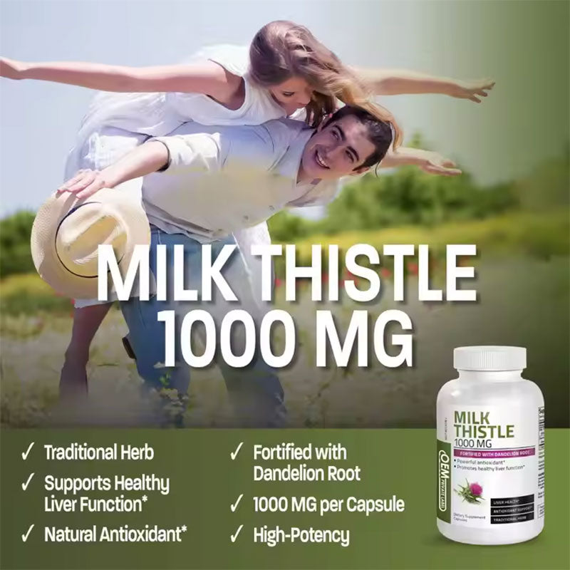 120 capsules of milk thistle grass dandelion root liver supplement - V.I.P Digital Presence
