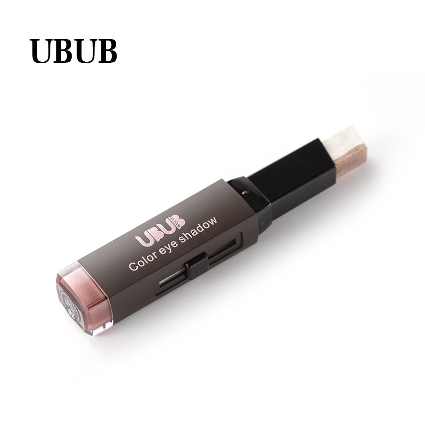 UBUB Double Color Stereo Gradient Velvet Shimmer Eyeshadow Stick Earth Color Eye Shadow Cream Pen - V.I.P Digital Presence