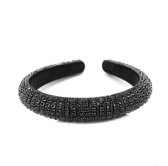 Baroque Full Crystal Hair Bands For Women Lady Luxury Shiny Padded Diamond Headband Hair Hoop Fashion Hair Accessories - V.I.P Digital Presence