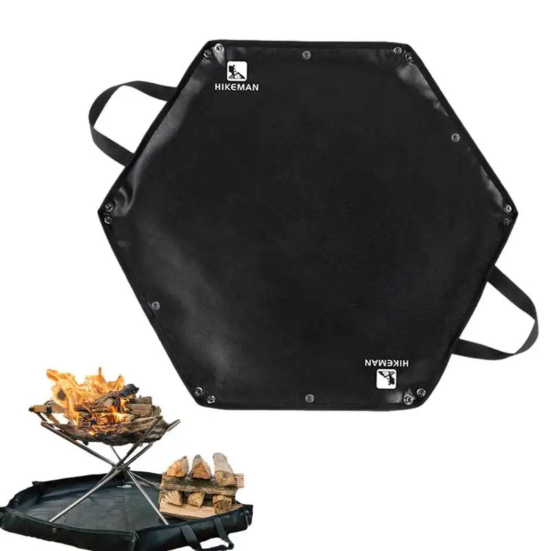 Esterilla ignífuga hexagonal plegable para acampar, resistente al calor, ignífuga, aislante, para estufa, relleno ignífugo, suministros para acampar