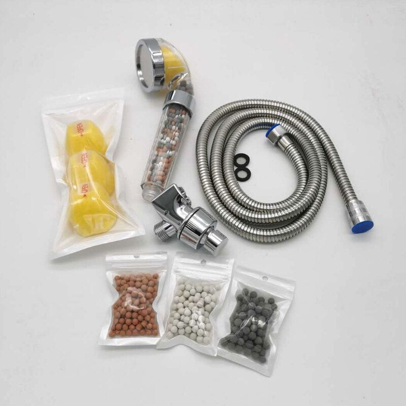 Fragrance Anion Shower Nozzle Set Adjustable Quick Connection Removable Sprinkler Basin Bathing Tub Fountain Home - V.I.P Digital Presence