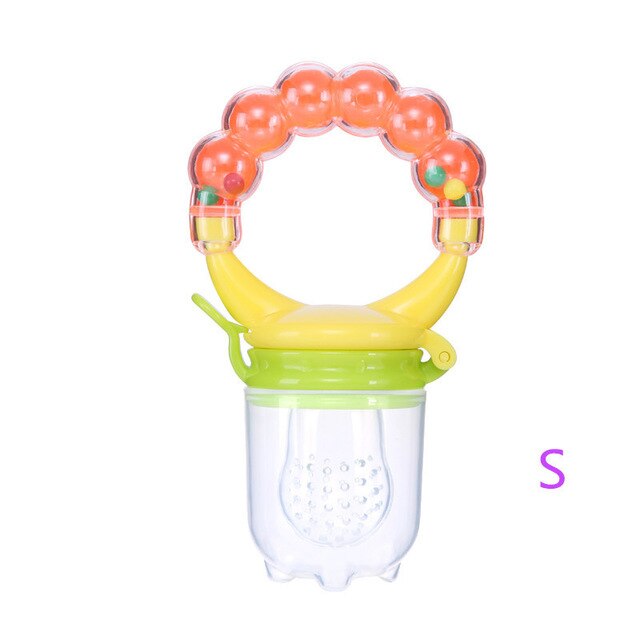 Hot Sale 1 Pcs Food Baby Pacifiers Nipple Pacifiers for Baby Fruit Feeder Nipples Feeding Safe Pacifier Hand Bell Toy - V.I.P Digital Presence