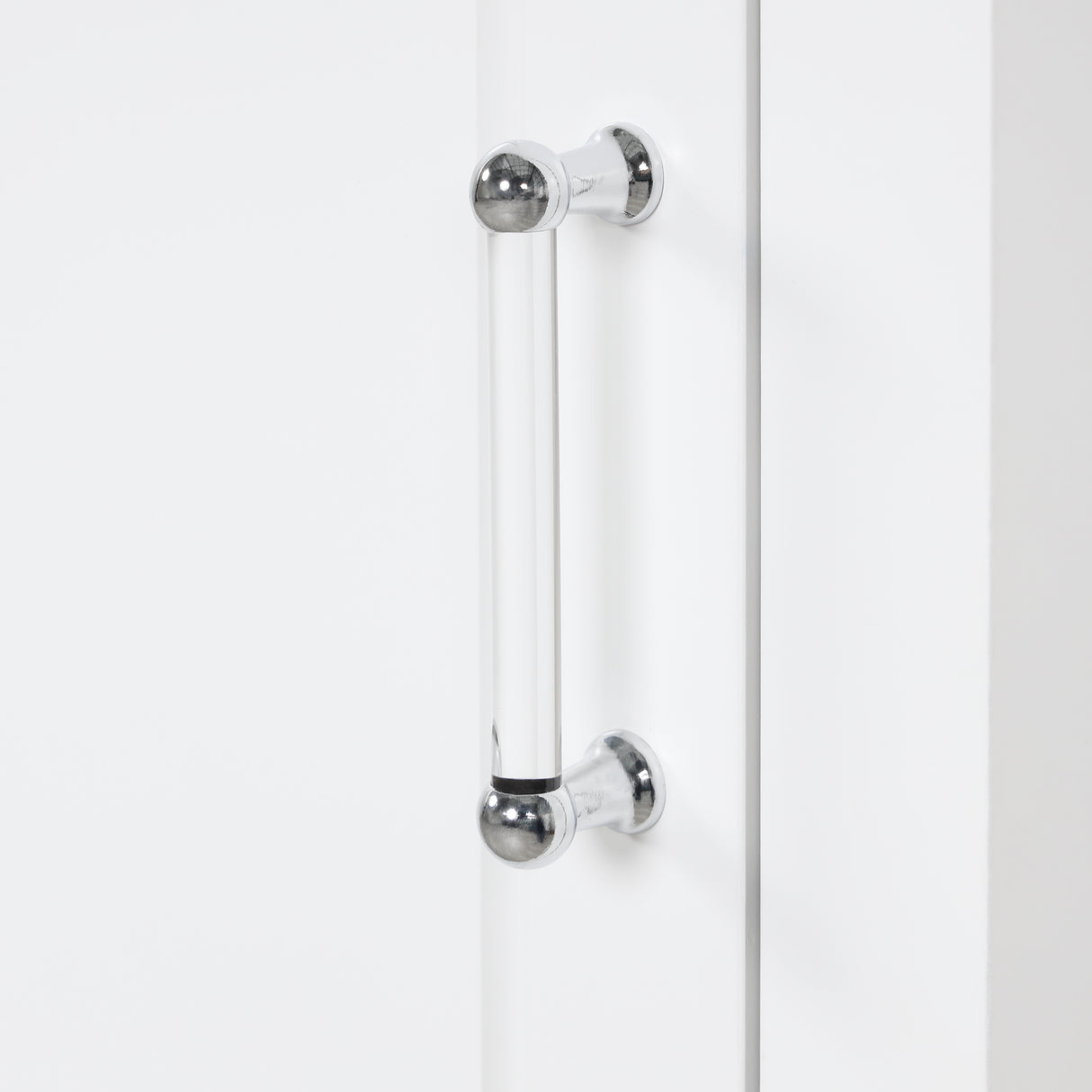 Tall bathroom storage cabinet with two drawers and adjustable shelves for independent storage - V.I.P Digital Presence