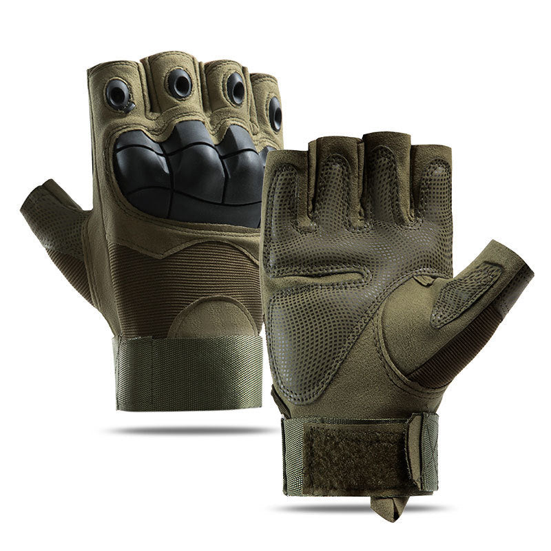 Tactical half-finger gloves men's soft shell protective microfiber special forces military fans sports cycling outdoor - V.I.P Digital Presence
