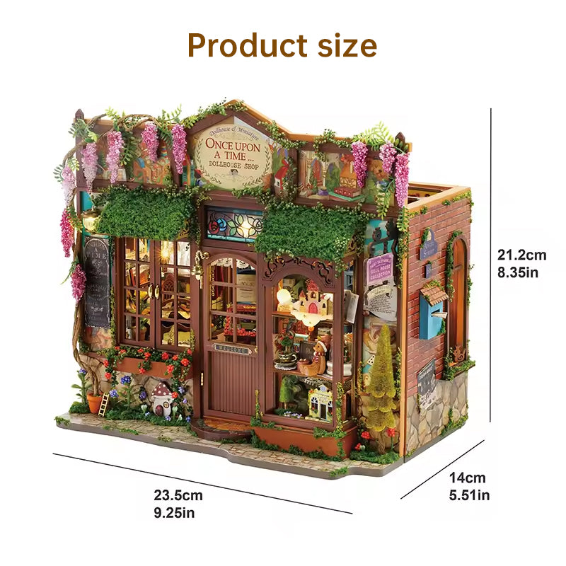 DIY wooden fairy-tale Wonderhous: mini bookends, assembleable houses, gifts, home decor - V.I.P Digital Presence