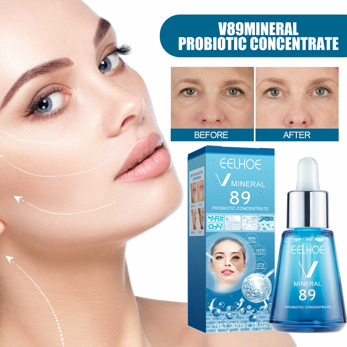V89 Probiotic Serum Gently Nourishes Facial Skin Hydrating Skin Care Serum - V.I.P Digital Presence