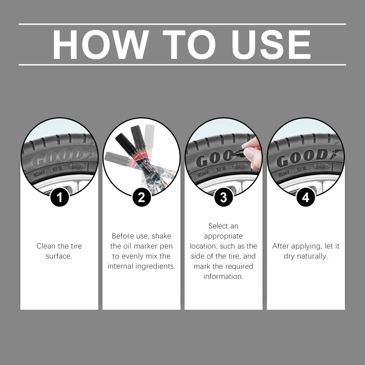 Car Tire Oil Marker Car Tire Paint Graffiti Paint Cool Diy Car Marker - V.I.P Digital Presence