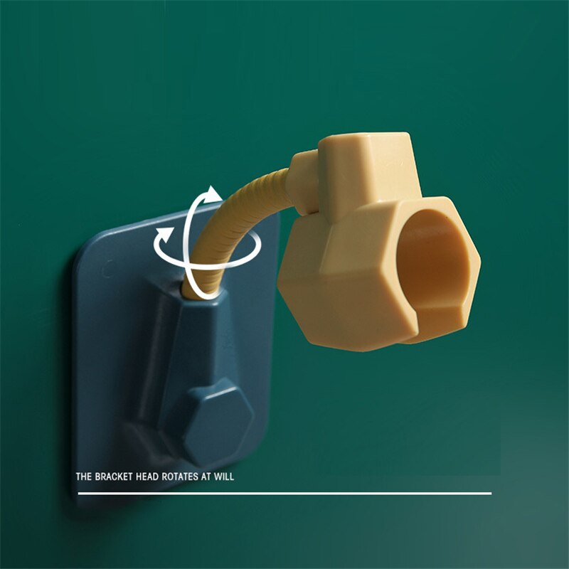 Universal Adjustable Shower Bracket Paste-type Shower Nozzle Base Home Bathroom Punch-free Self Adhesive Shower Bracket Base - V.I.P Digital Presence