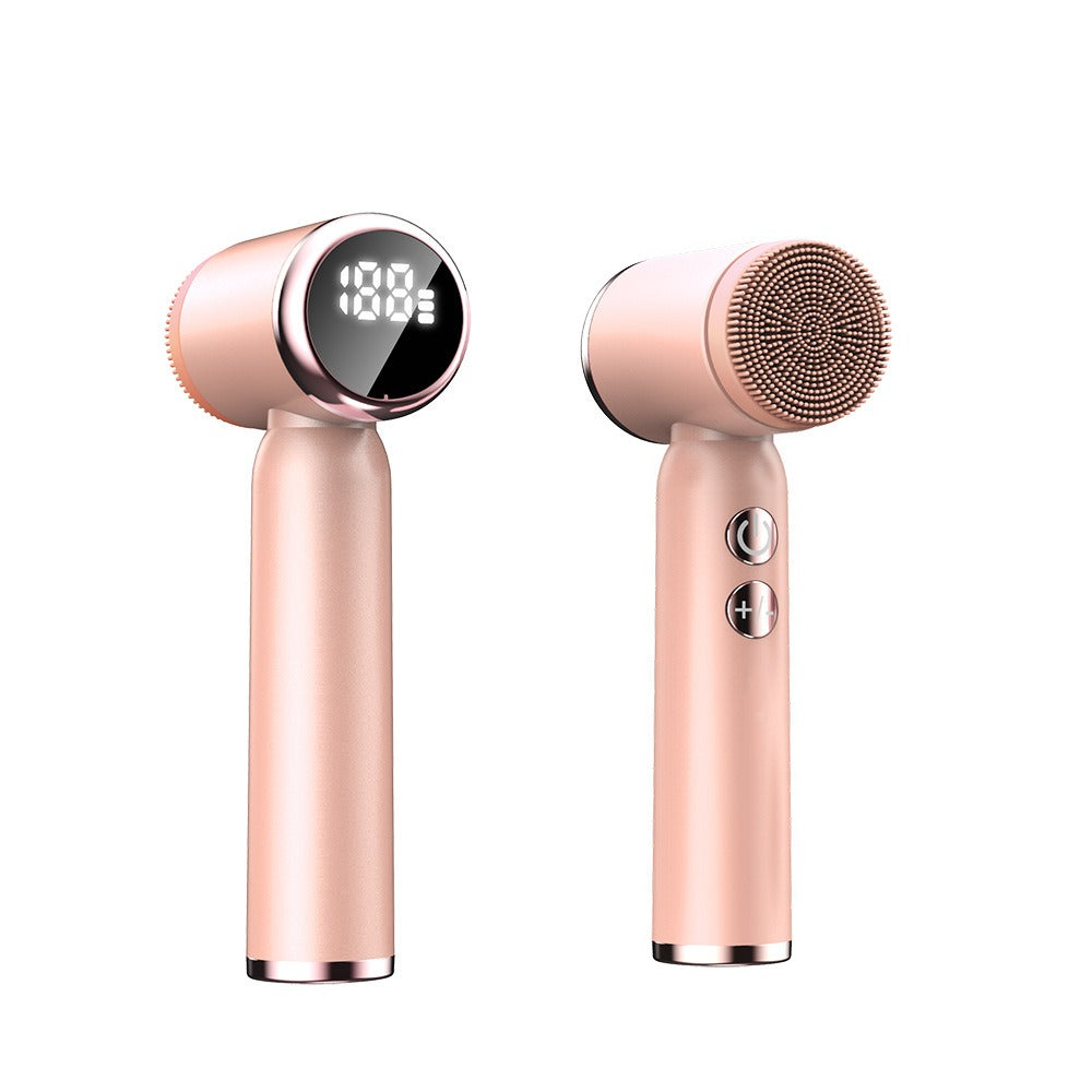 6-In-1 Hot And Cold Facial Cleanser Display Cleansing Brush Ultrasonic Facial Cleanser Pore Cleaning Silicone Beauty Instrument - V.I.P Digital Presence